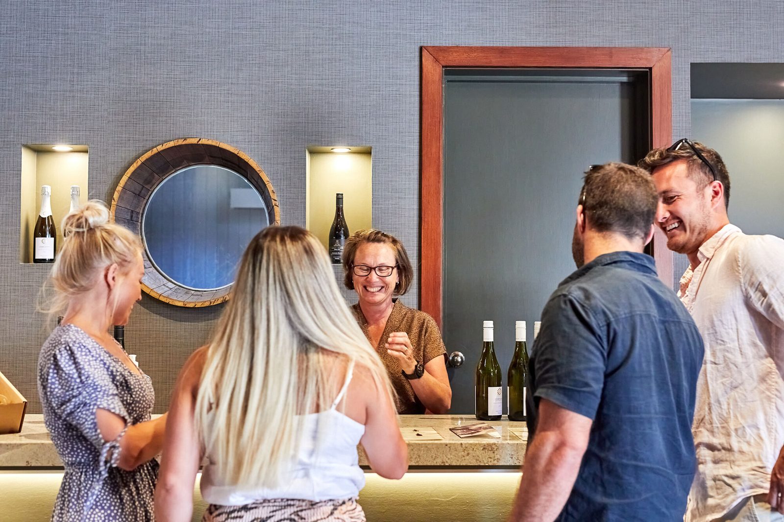 Wine tasting at the cellar door